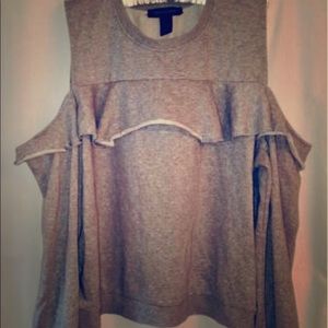 Cold shoulder sweater